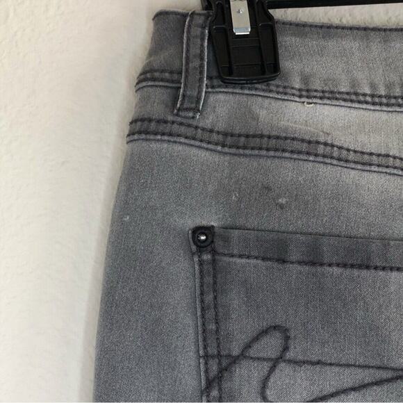 Cato Denim Size 4 Grey Skinny Jeans Skater Casual Zip Closure Pockets Comfort - Picture 6 of 9